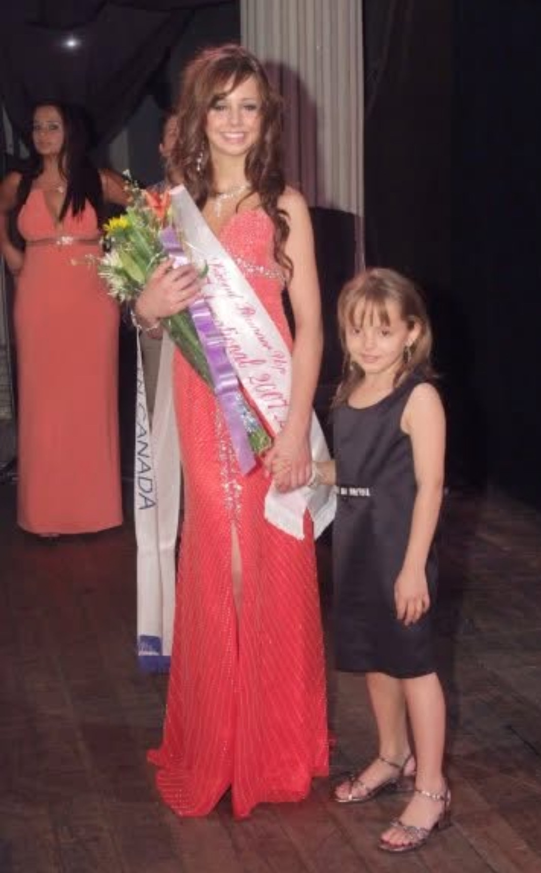 Brittany representing Canada on the awards stage in Costa Rica in 2007