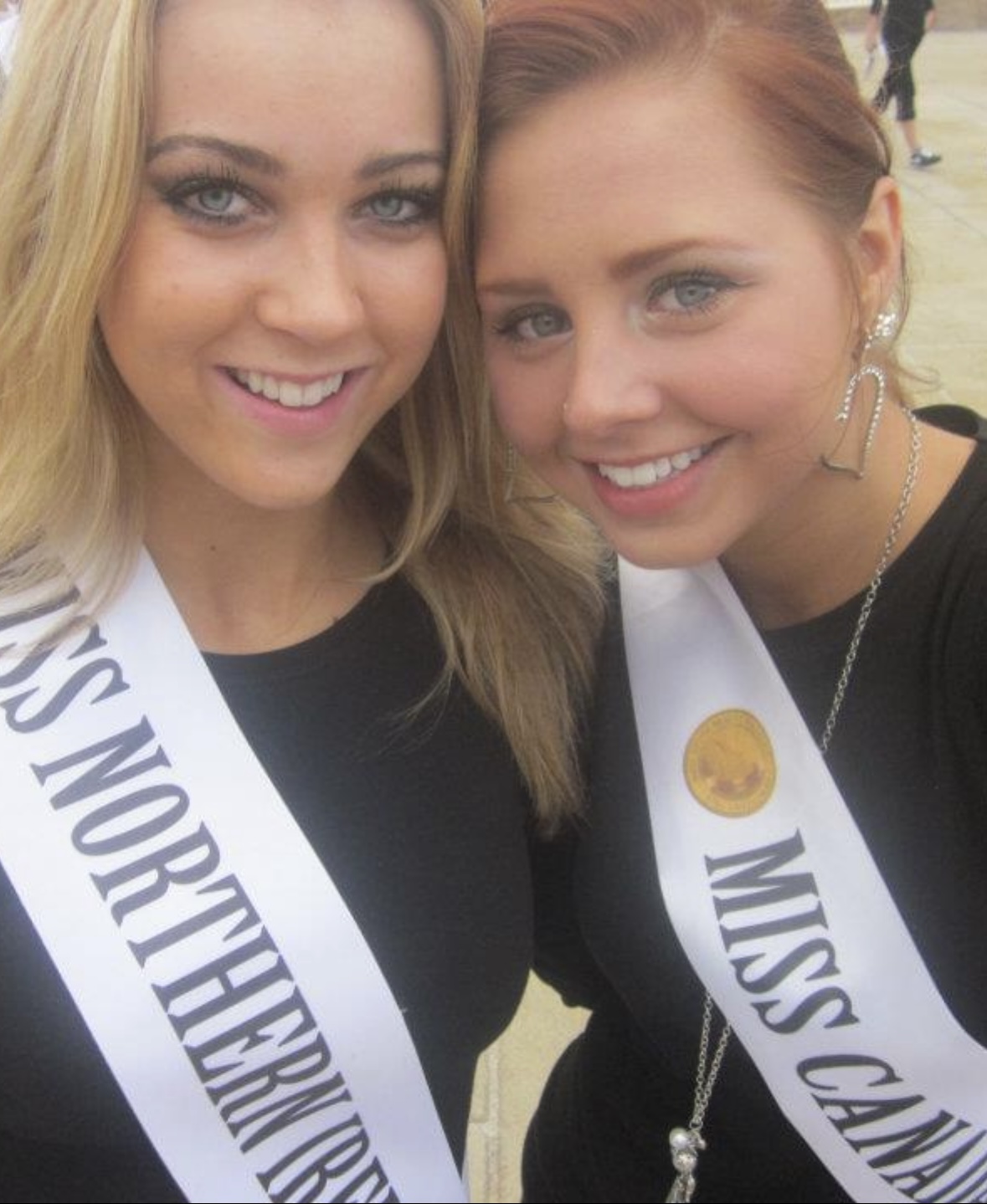 Brittany with a fellow Canadian pageant delegate